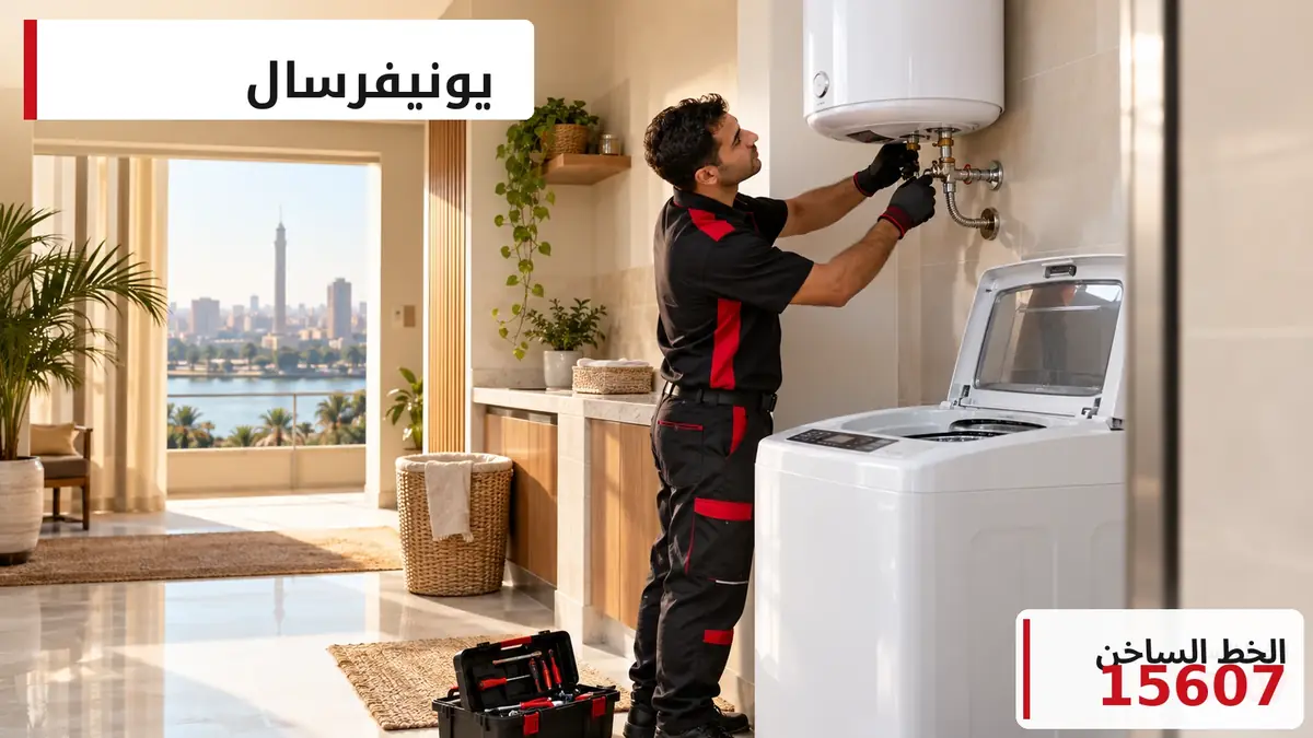فني يفحص جهاز يونيفرسال في منزل (صورة توضيحية)