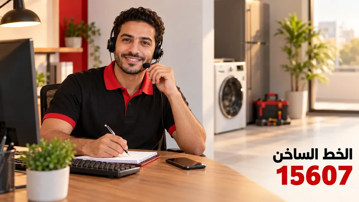 موظف خدمة العملاء يسجل طلب حجز زيارة صيانة (صورة توضيحية)